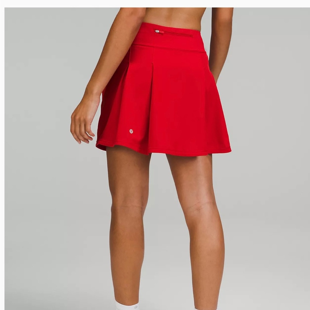 Lululemon Pace Rival Skirt Extra Long Red Size 10, 17”, New With Tags